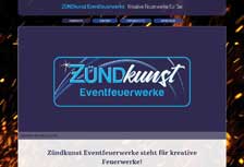 ZÜNDkunst Eventfeuerwerke, Website-Screenshot