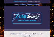 GT-EDV, Website-Screenshot ZÜNDkunst Eventfeuerwerke, Website-Screenshot