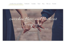 Zwischen Herz und Hochzeit Fotografie, Website-Screenshot Zwischen Herz und Hochzeit Fotografie, Website-Screenshot